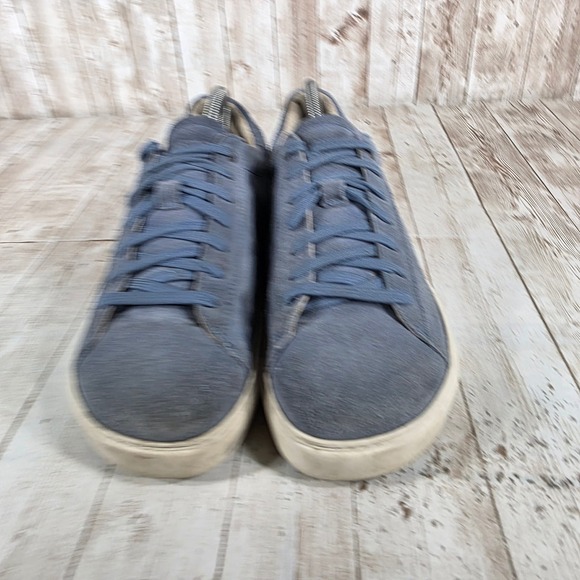 Birkenstock 1774 Blue Suede Low Top Sneakers Women Size 41 - Picture 4 of 8